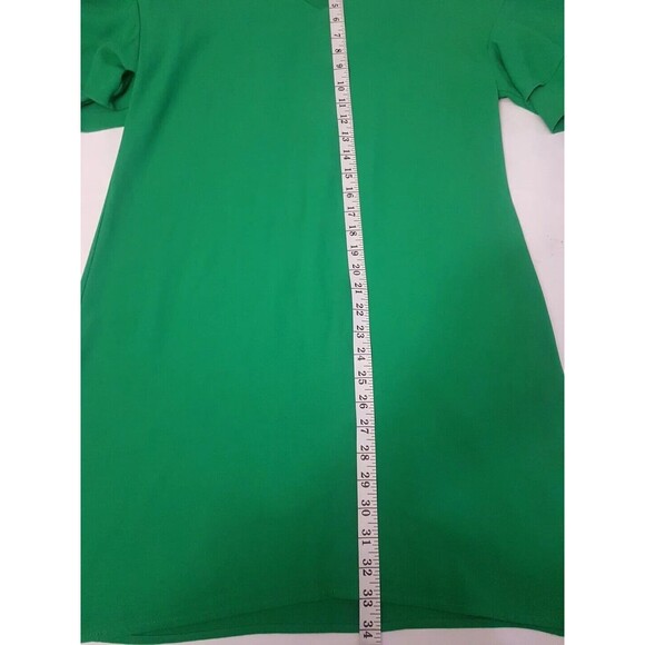 A.B.S. Collection Womens Dress Green Size Small Short Tiered Sleeve Shift Mini - Picture 12 of 14